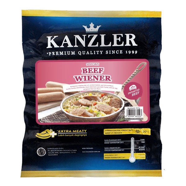 

KANZLER SOSIS SAPI BEEF WIENER 360g