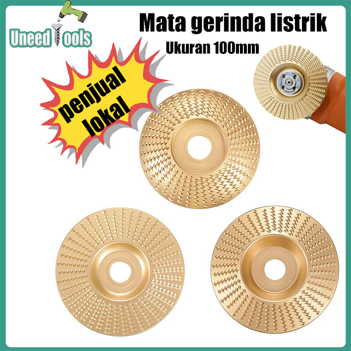 UneedTools Mata Gerinda Ukir Kayu Wood Mata Gerinda Potong Kayu Amplas Gerinda Serut Kayu Gerinda Pe