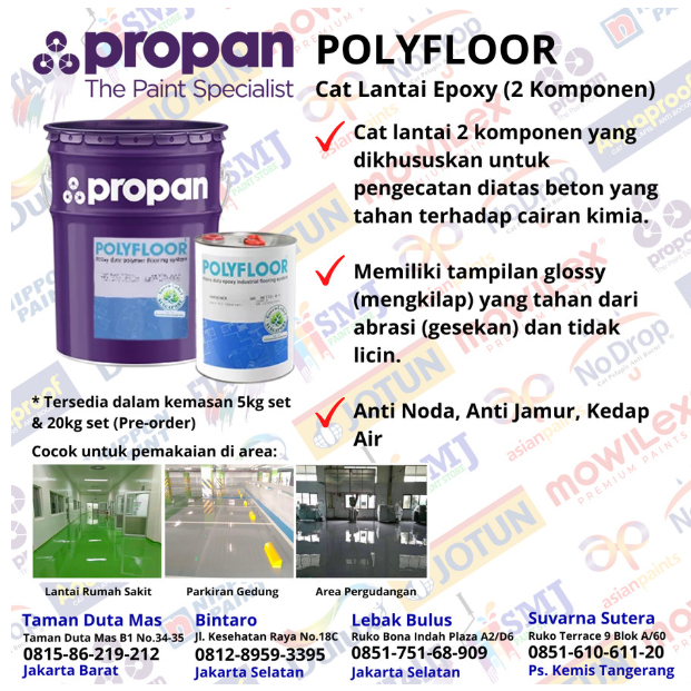 CAT DASAR CAT LANTAI PROPAN EPOXY POLYFLOOR PRIMER PFP 261 2K SB 20KgS