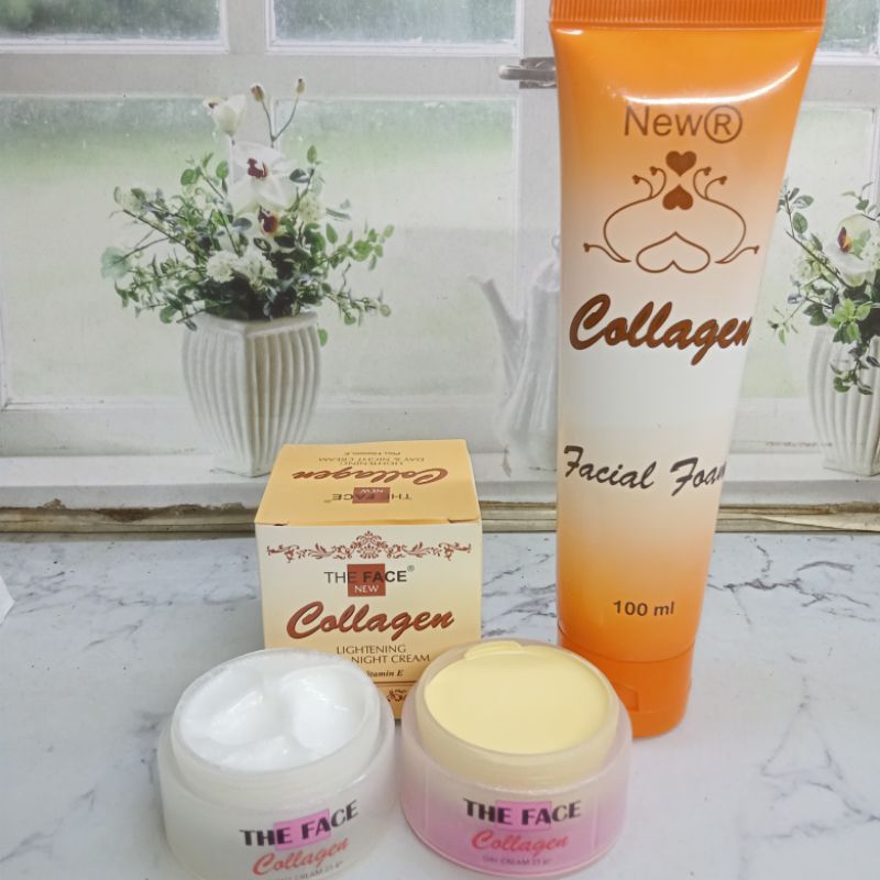 3In1 Cream Collagen The Face Facial Foam New R