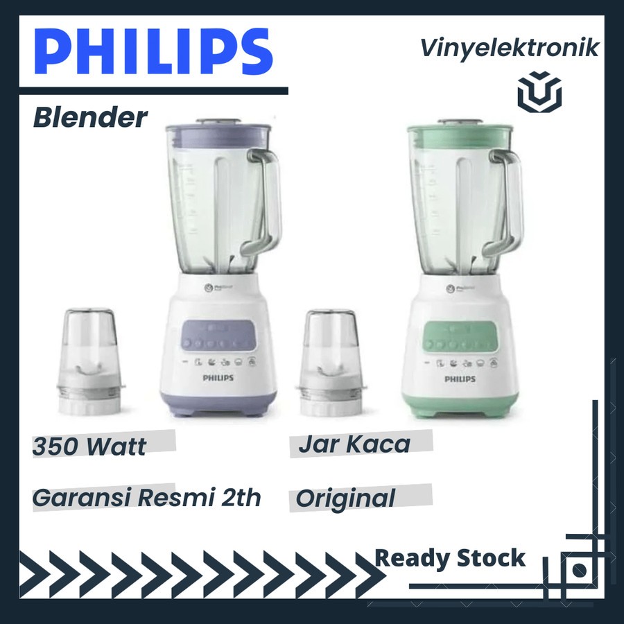 Philips Blender Kaca 2L Glass HR2222 - HR2222/00 - HR 2222 Original