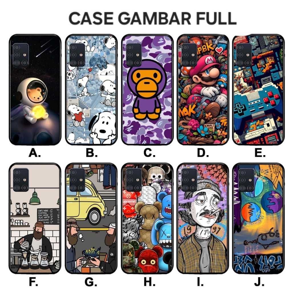 Case Gambar Full Motif Lucu FM-10 Infinix Hot 10 Hot 10 Play Hot 8 Hot 9 Hot 9 Play
