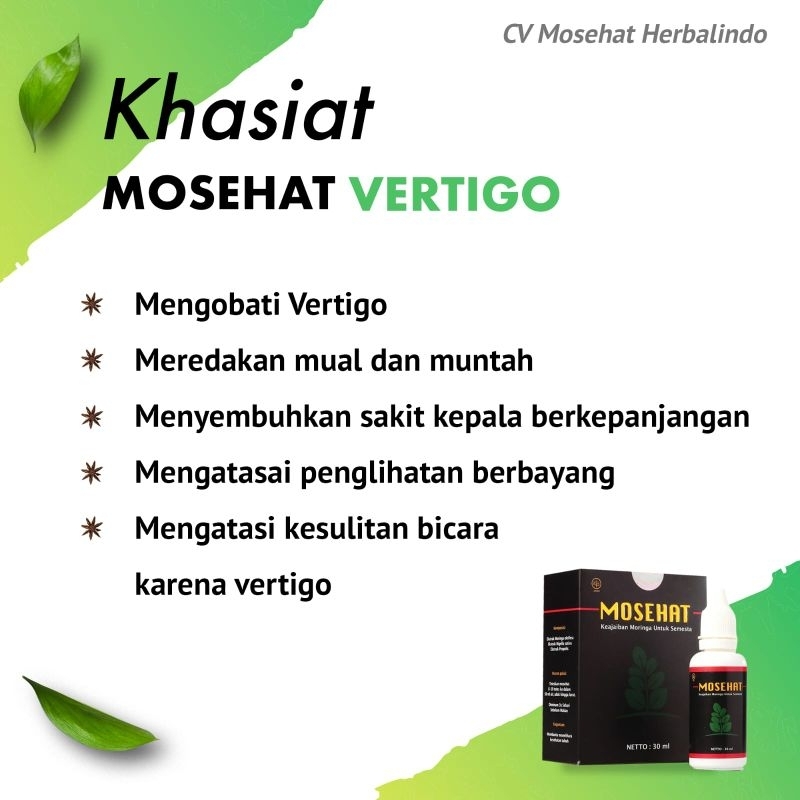 

Mosehat Herbal Obat Ampuh Menyembuhkan Vertigo