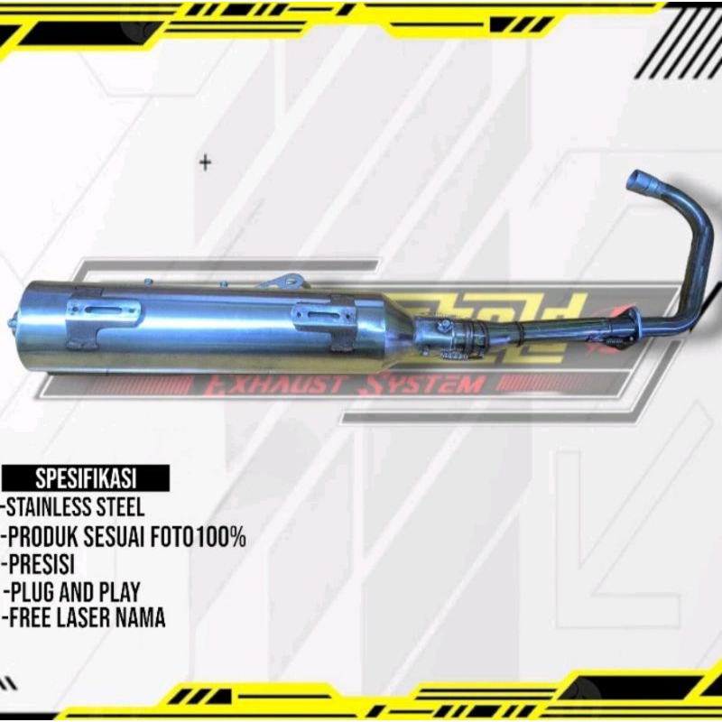 KNALPOT STANDAR RACING PNP HONDA TIGER REVO(TIREV)