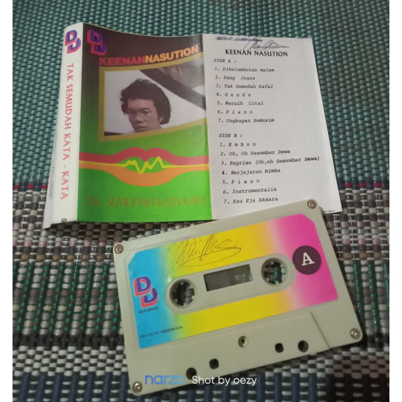 Kaset pita Keenan Nasution - tk semudah kata kata