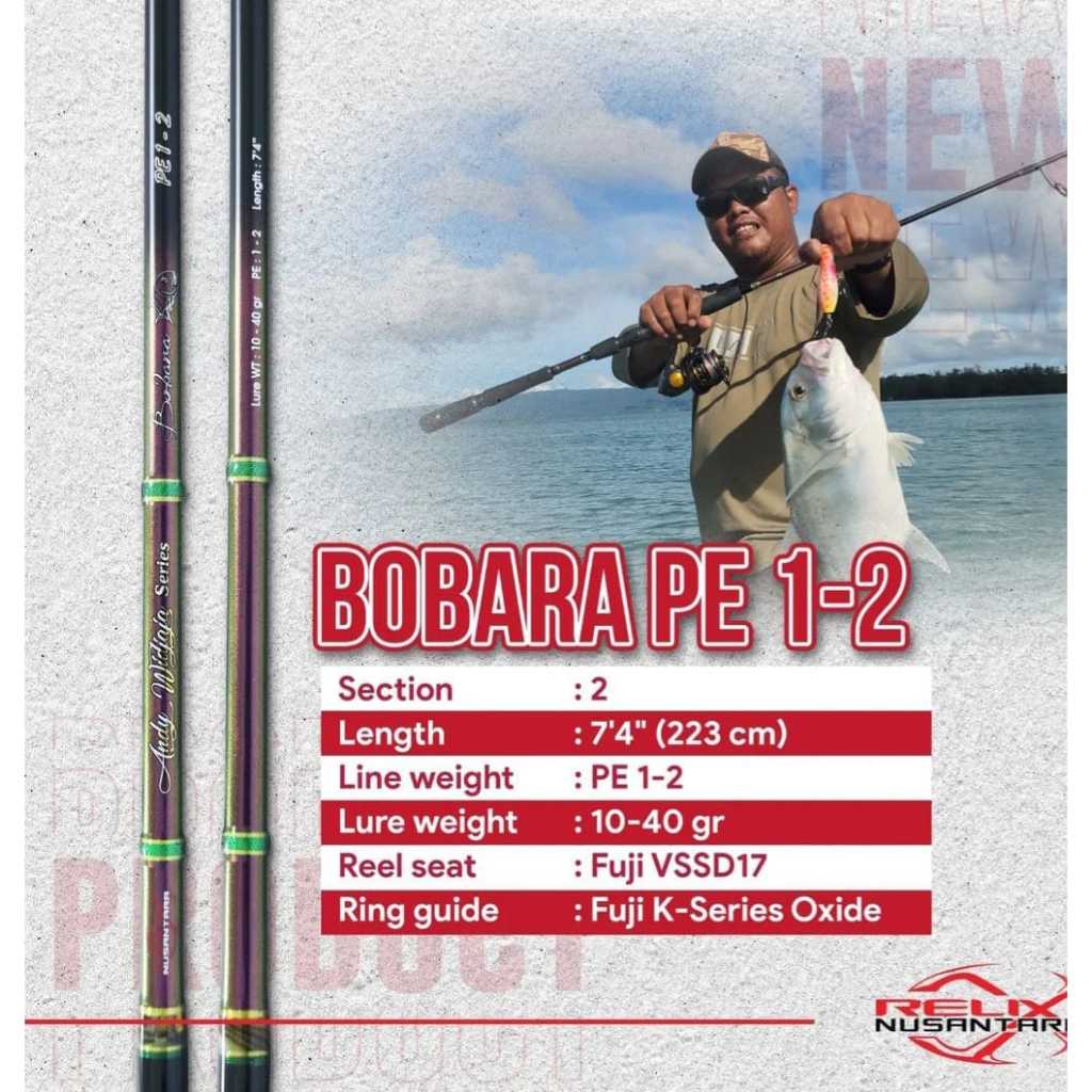 Rod SPINNING RELIX NUSANTARA BOBARA 223cm (Line Test PE.1-2)