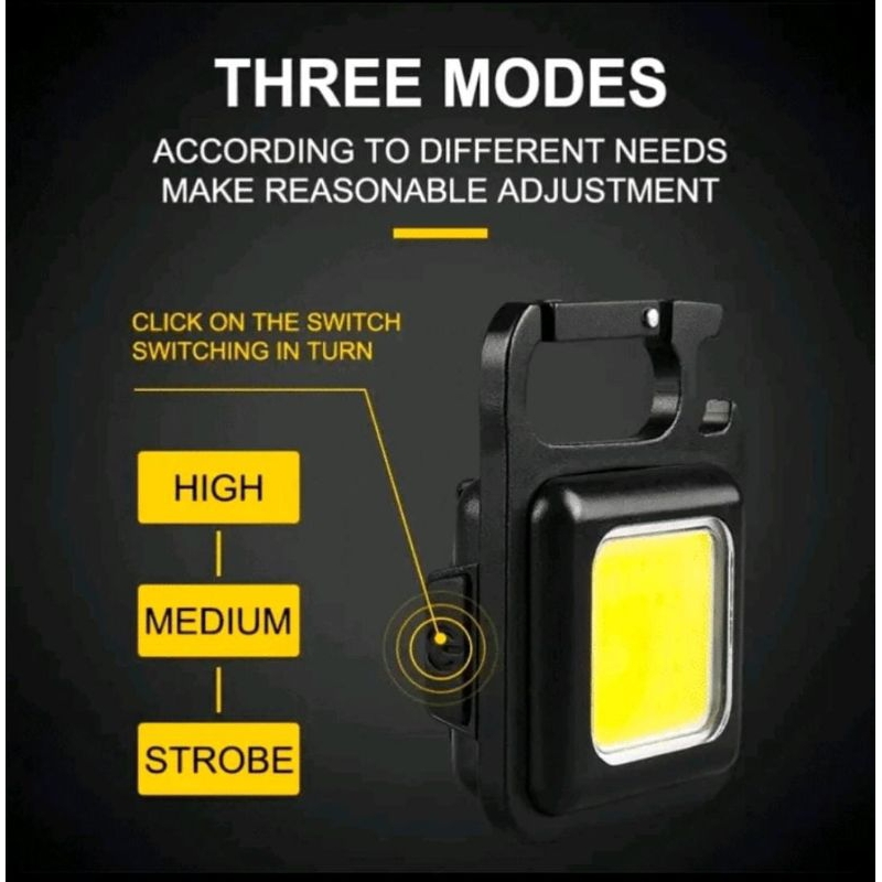 Keychain light | gantungan senter LED mini | lampu camping | lampu sepeda