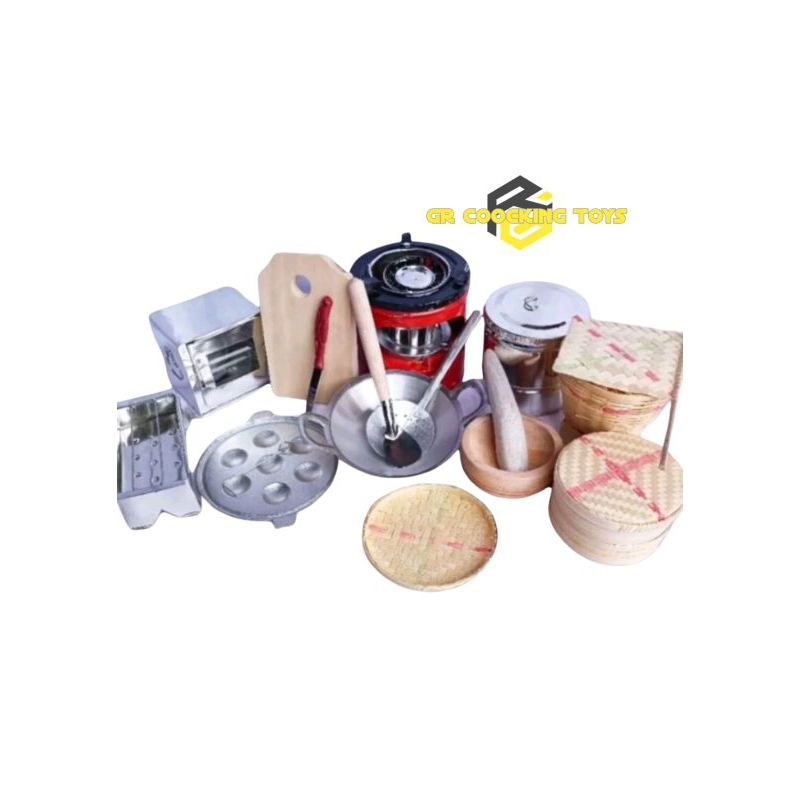ALAT MASAK TRADISIONAL MINI | MAINAN MASAK-MASAKAN| MINIATUR ALAT MASAK PAKET OVEN 4