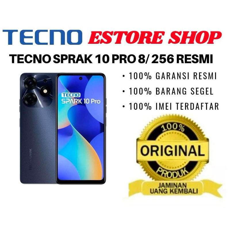 TECNO SPARK 10 PRO NFC 8/256 GB GARANSI RESMI