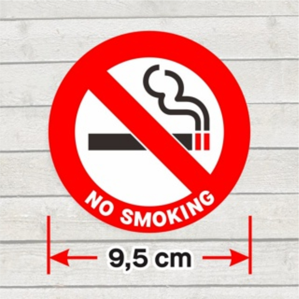 

stiker cutting no smoking pesanan