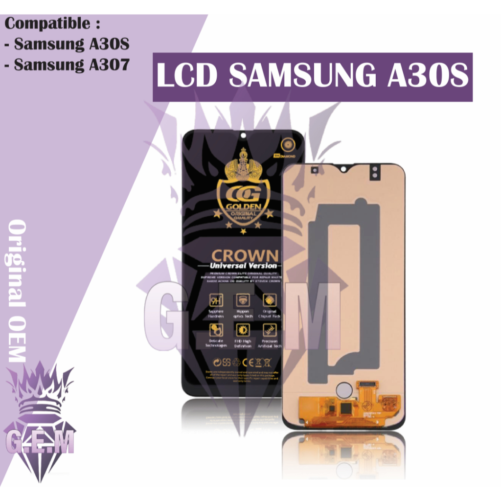 LCD SAMSUNG GALAXY A30S / A307 / A307F / A307GN  TOUCHSCREEN FULLSET COMPLETE ORIGINAL
