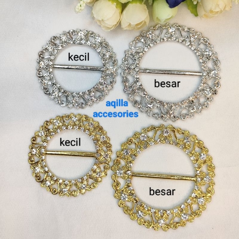 Gesper ring rok lilit baja premium / gesper kain / gesper rok lilit songket / gesper / ring rok lili