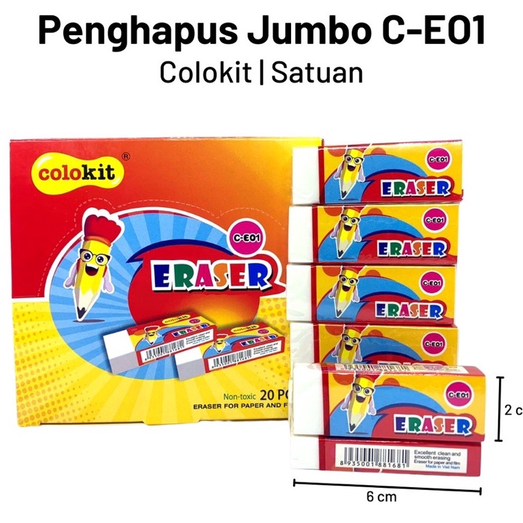 

KODE R34X Stip Penghapus besar jumbo Mumer harga per box isi 2pcs