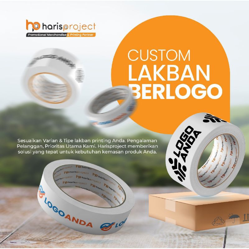 Lakban Custom Berlogo Usaha