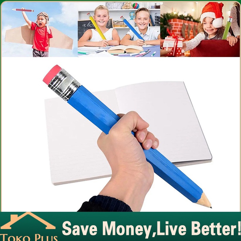 

KODE P25L Pensil Jumbo Besar 33 CM Mainan Pencil Pensil Jumbo Hiasan Photo Kado