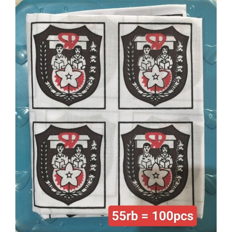 BET LOGO SABLON SERAGAM SEKOLAH SD ISI 100 PCS