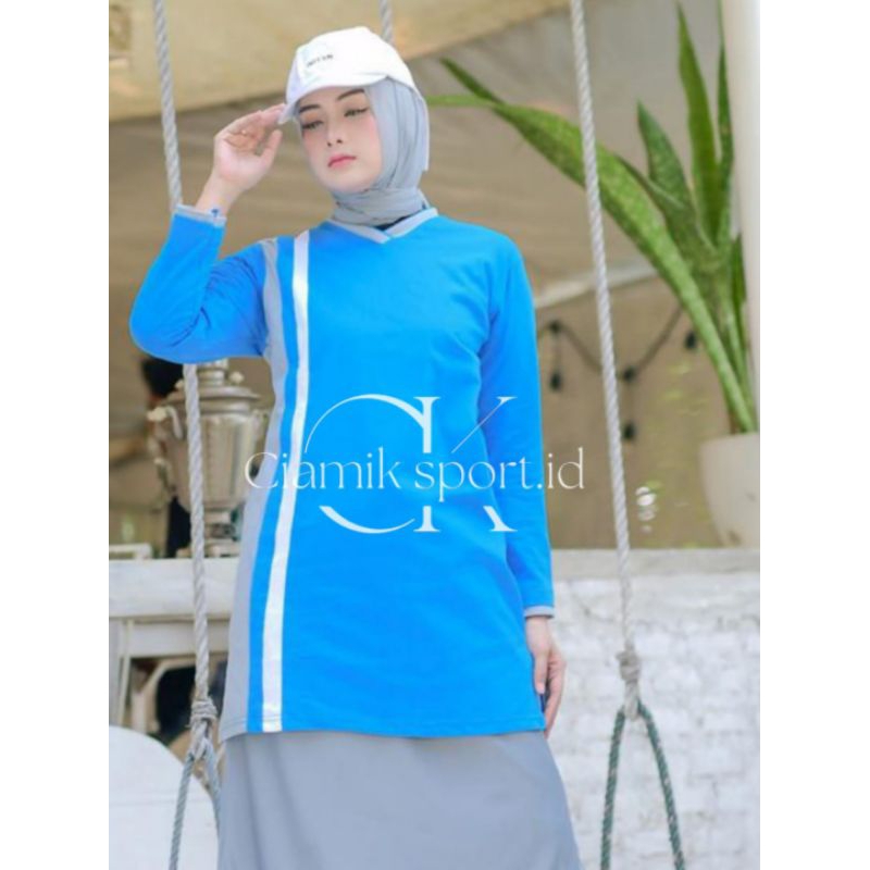 Baju Olahraga muslimah / Atasan baju senam muslimah / Atasan olahraga wanita 01