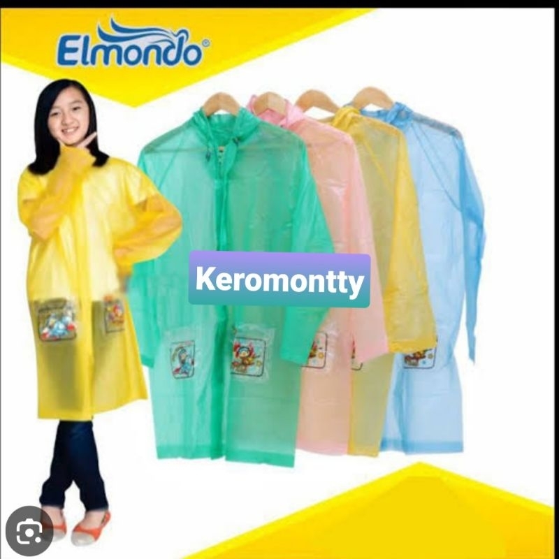 Jas Hujan Ponco Anak merk Elmondo tipe 502