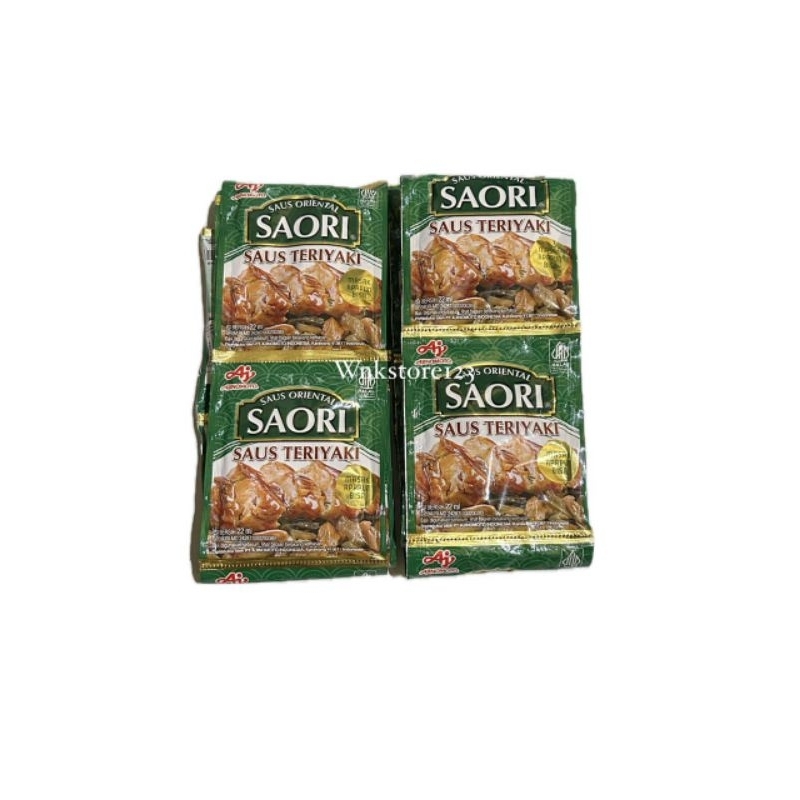 

Saori saos teriyaki ajinomoto kemasan sachet 22ml