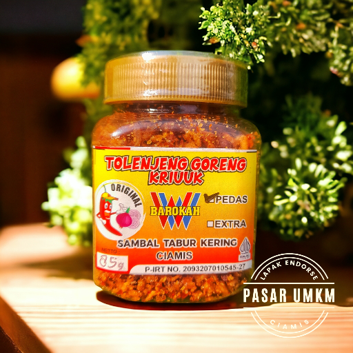 

Tolenjeng Goreng Kriuk / Sambal Tabur Kering Pedas Gurih Renyah