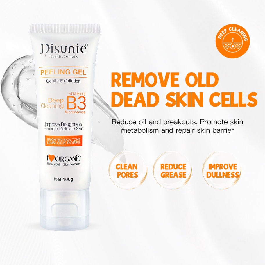 TERMURAH BpomDisunie Peeling Gel Niacinamide Gel Pemutih Pengelupasan Pengelupasan Pemutih Pembersih