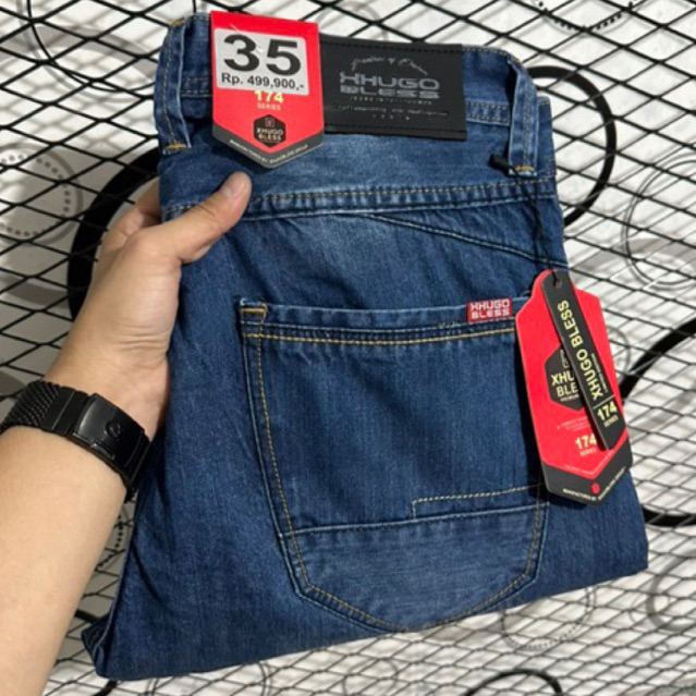 Celana jeans reguler pria/celana panjang jeans reguler size besar/celana jeans reguler/celana jeans 