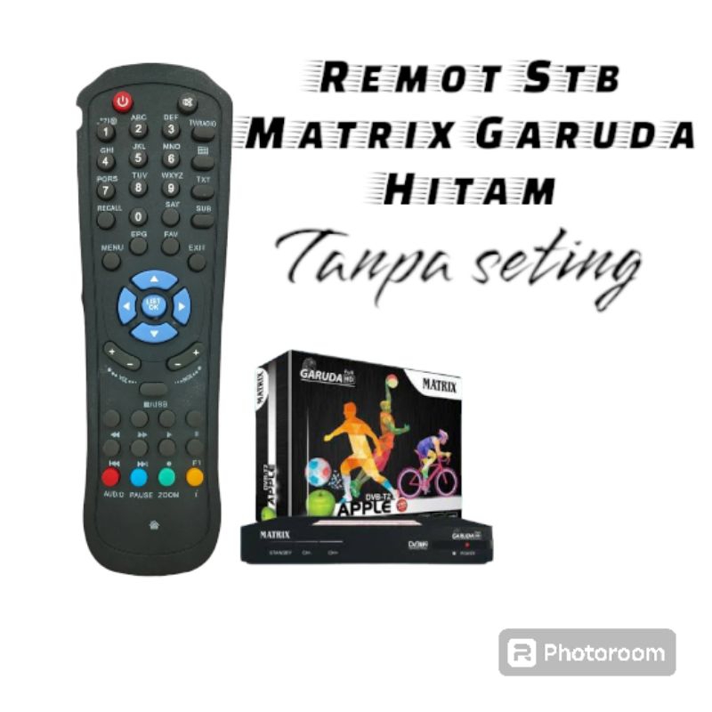 Remote set top box matrix Garuda Hitam/Remot stb matrix Garuda hitam