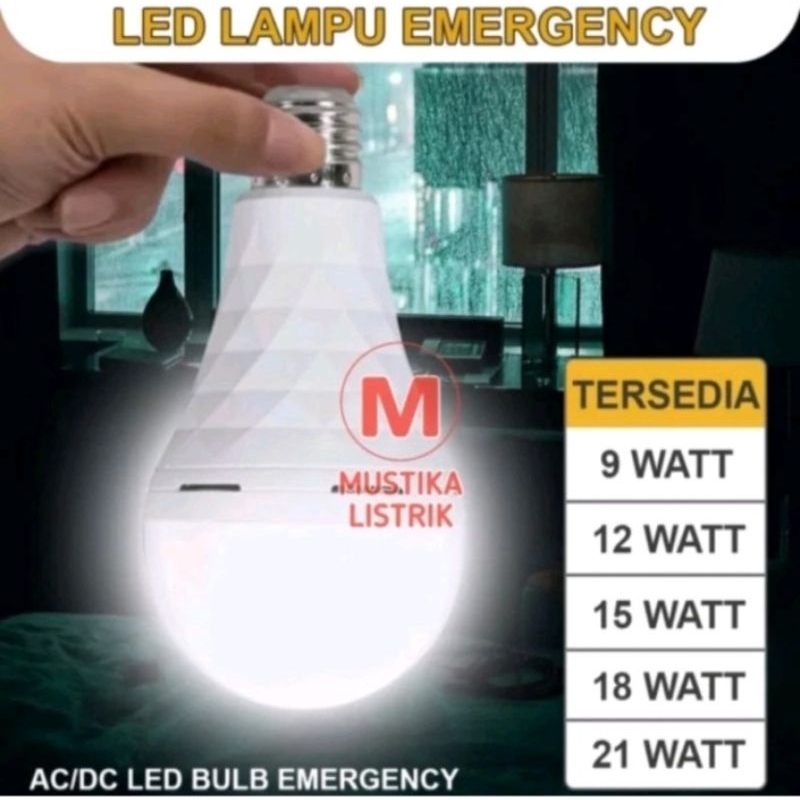 Jalanterangshop17 Bohlam Lampu Led Emergency 18 W Jumbo Tetap Nyala Lama Walau Listrik Mati /