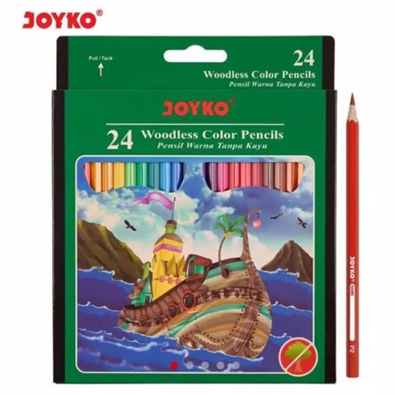 

KODE C39B Pensil Warna Joyko 24 Warna