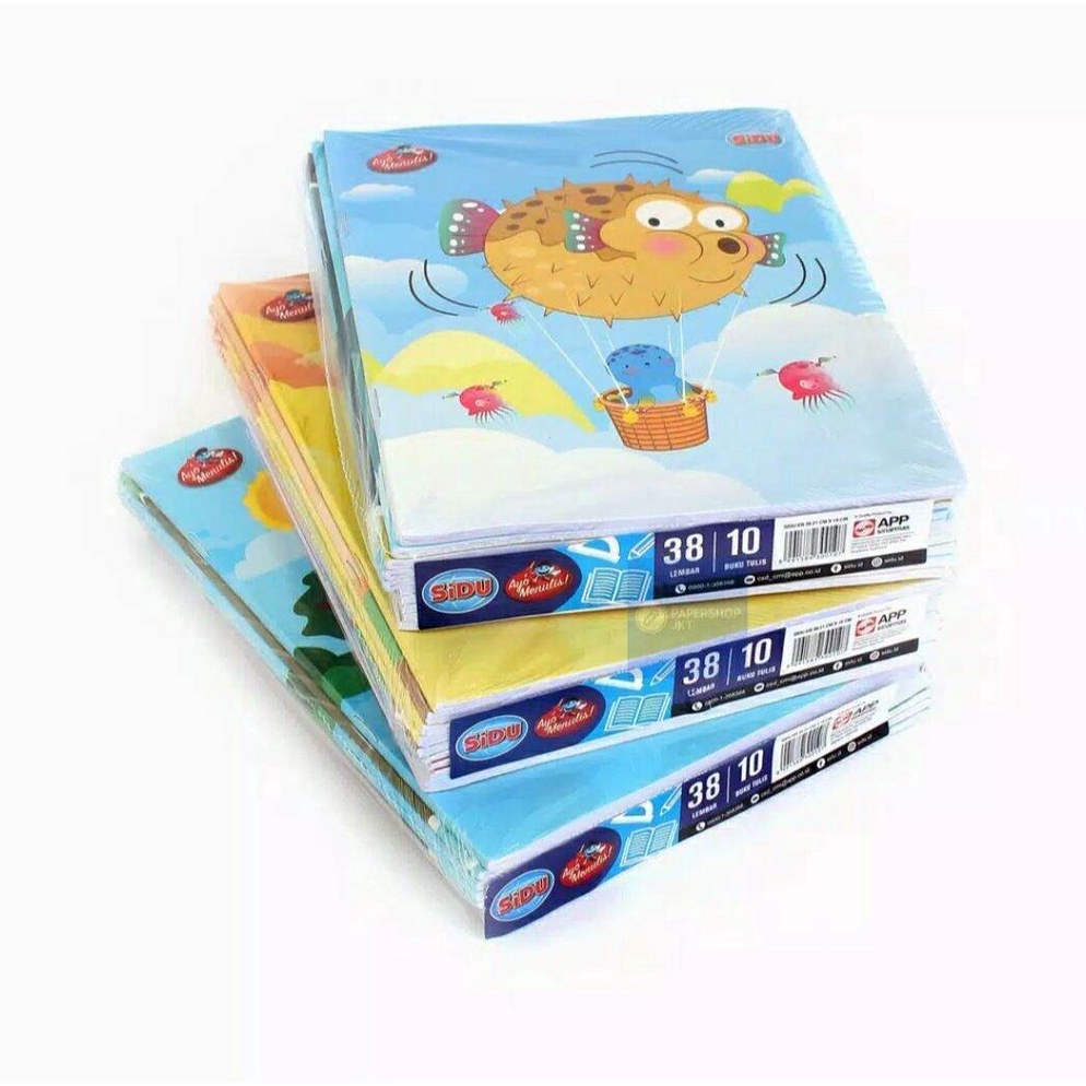 

KODE V77R Buku tulis sidu 38 lembar 1 pak 1 buku tulis