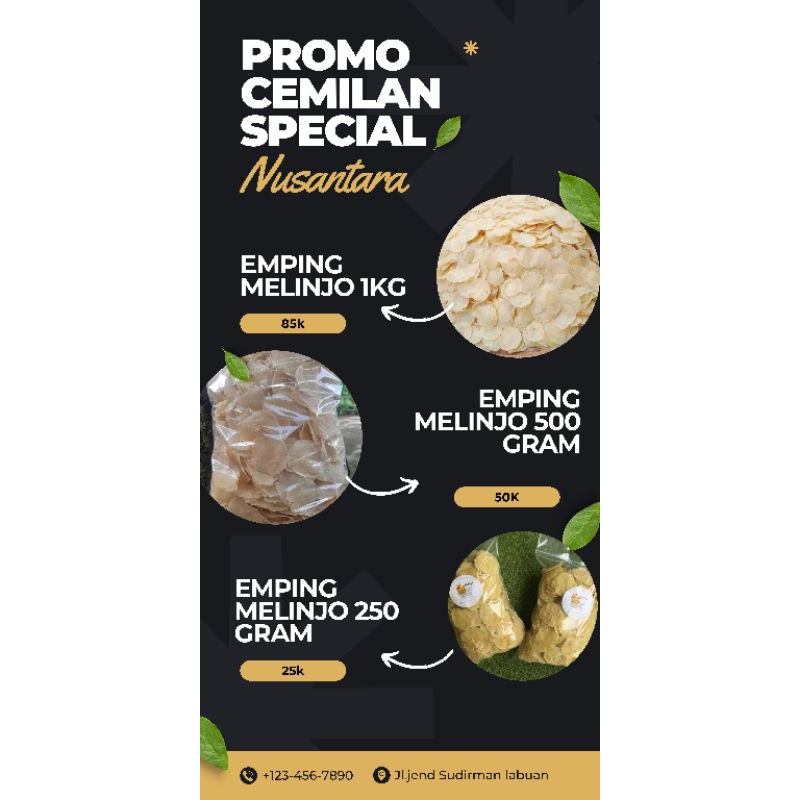 

EMPING MELINJO KHAS BANTEN KWALITAS ASLI