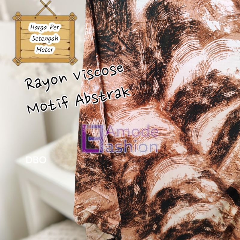 Kain Rayon Viscose Motif Abstrak