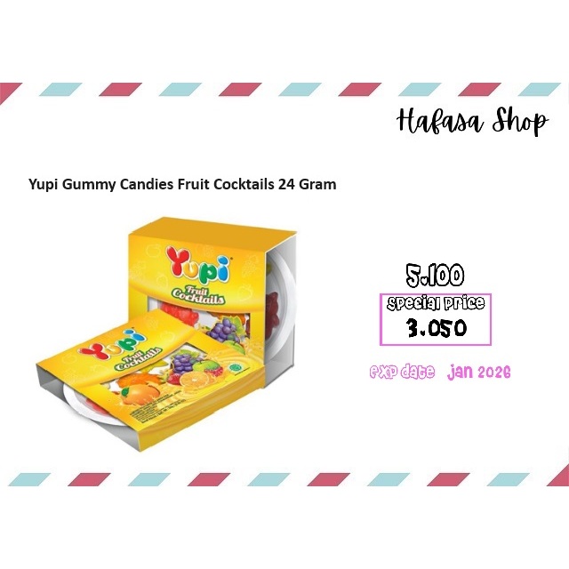 

Yupi Gummy Candies Fruit Cocktails 24g