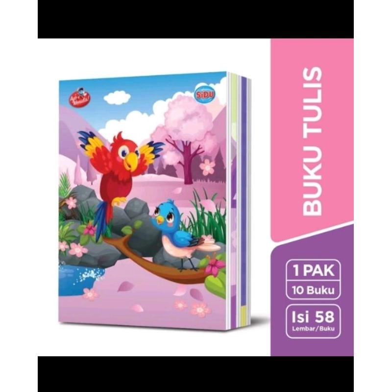 

BUKU SINAR DUNIA 58 LEMBAR/1 PAK ISI 10 BUKU/BUKU TULIS ANAK SEKOLAH