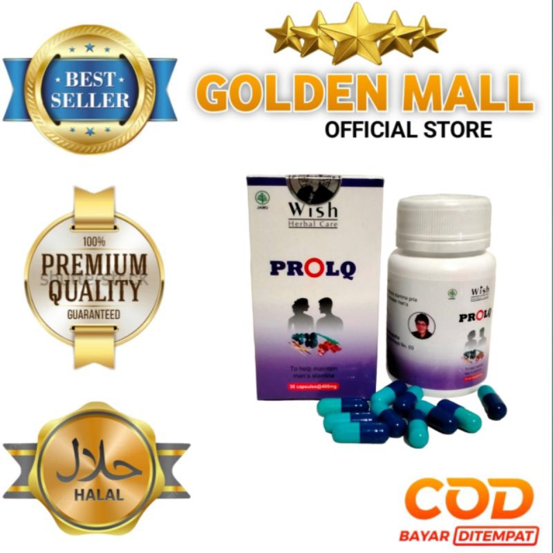 Wish Prolq Kapsul Herbal Multivitamin Pria Paling Ampuh 100% Original Resmi BPOM