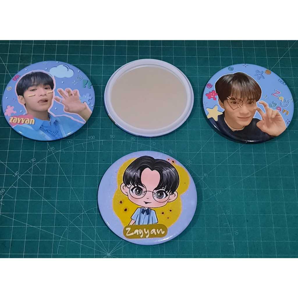 Freebies KPOP Cermin mini Xodiac/Freebies Hand mirror Kpop Xodiac/Bisa custom desain sendiri (souven