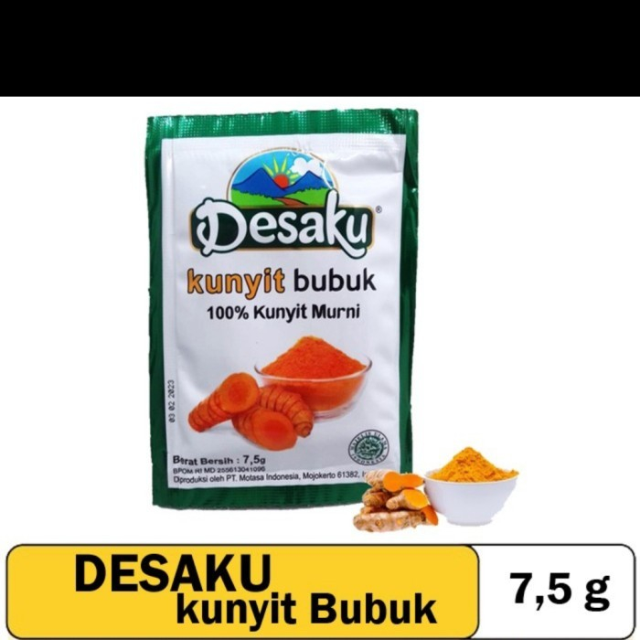 

Desaku Kunyit Bubuk 100% Kunyit Murni 7,5 g (Haha Store Sby)