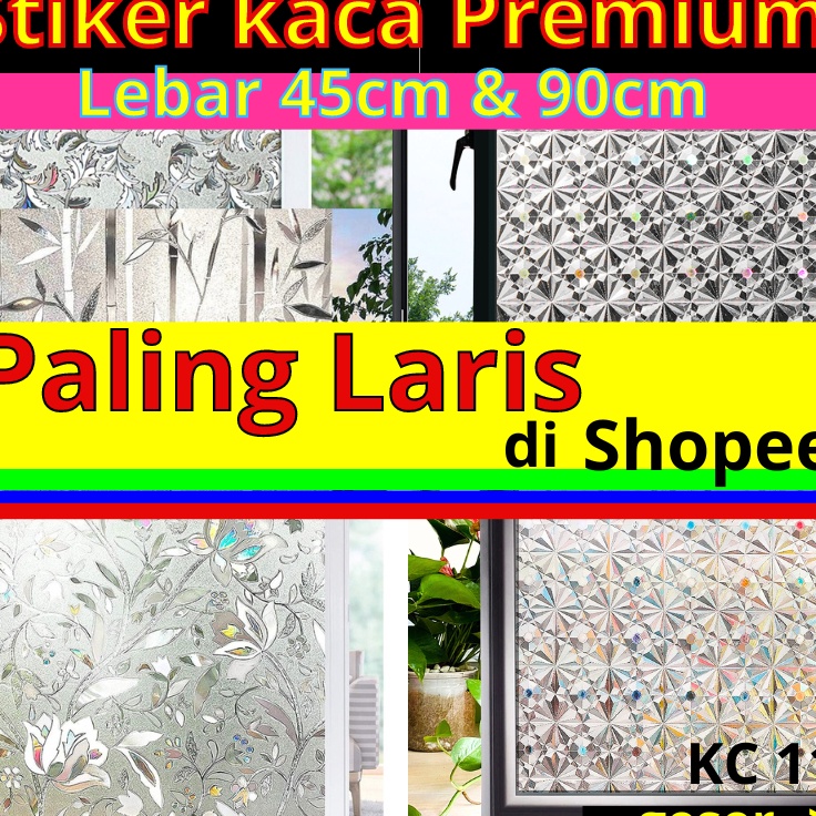 Segera Order  STICKER STIKER KACA HOLOGRAM DIAMOND SUNBLAST KACA STICKER SETIKER WALLPAPER PINTU JEN