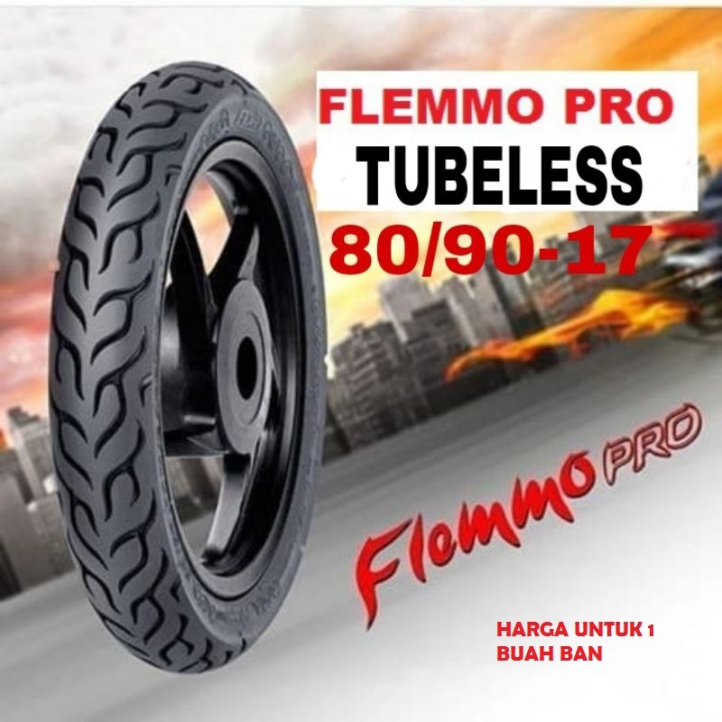 ban luar fdr tubeless 80/90/17 flemmo pro ban 80 90 17 tubeless