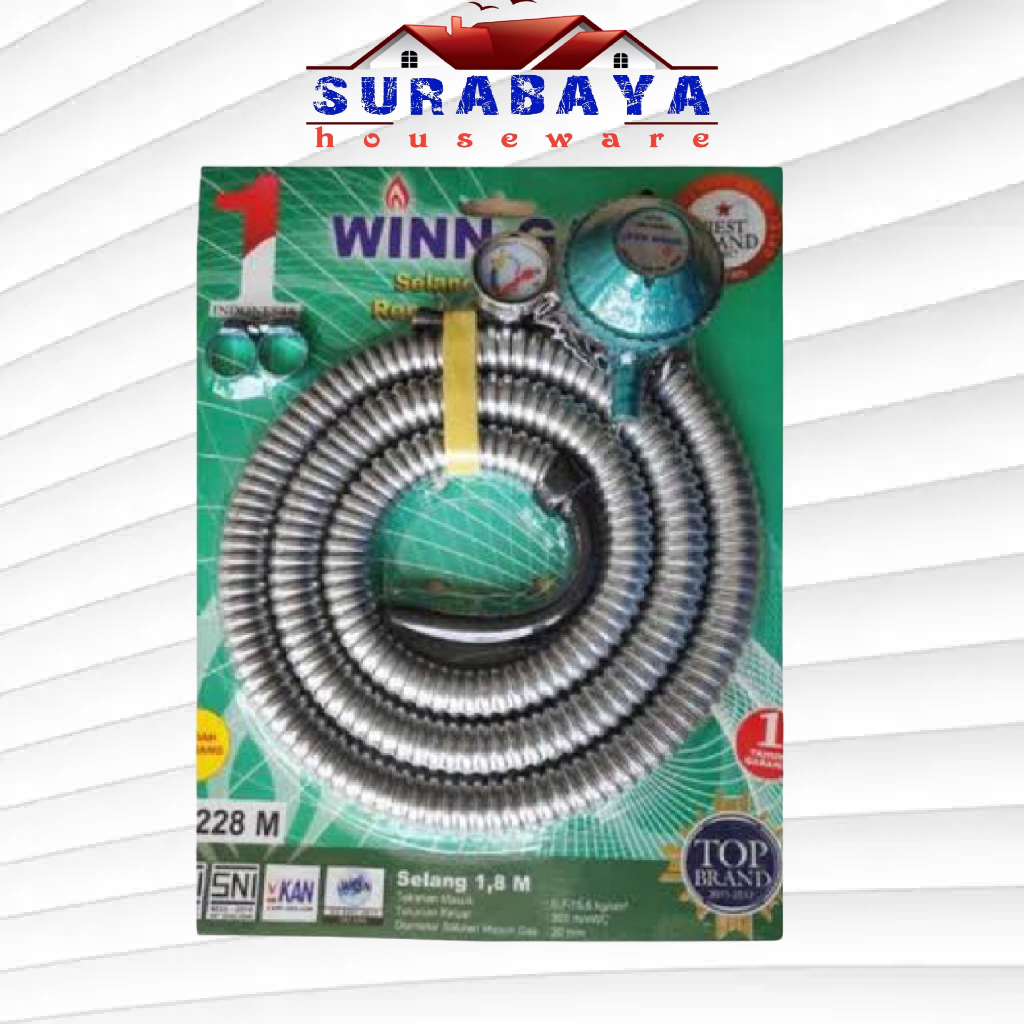 Winn Gas Regulator W 228 M, regulator elpiji, lpg, kepala gas, Kepala Regulator