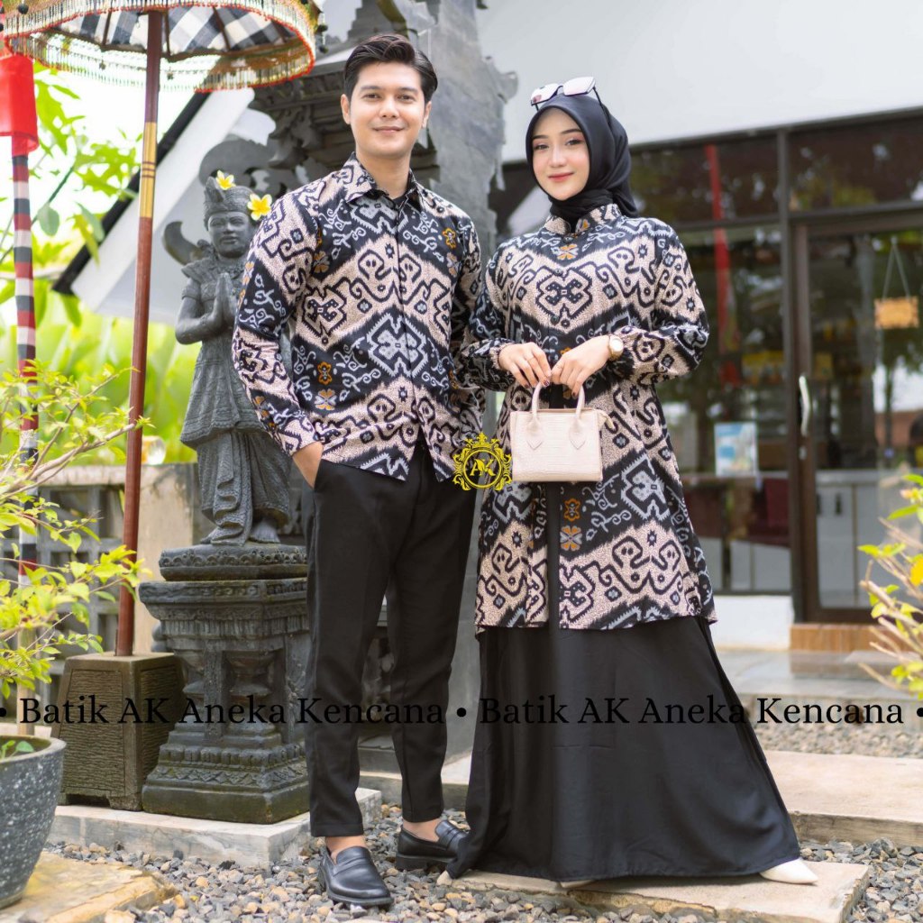 BAJU GAMIS BATIK WANITA - GAMIS BATIK JUMBO - GAMIS BATIK ALLSIZE - GAMIS SYARI