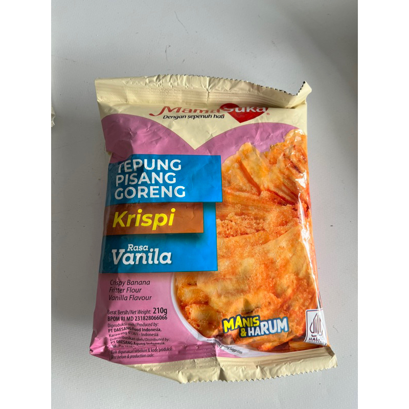 

Tepung Pisang Goreng Rasa Vanila 210gr