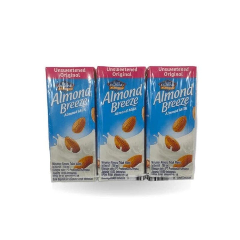 

BLUE DIAMOND - ALMOND BREEZE ALMOND MILK 180 ML (3 PCS) - UNSWEETENED ORI