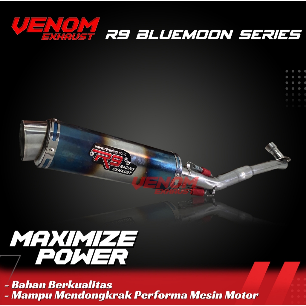 KNALPOT RACING R9 PELANGI SUPRA X 125 SUPRA X110 SUPRA Fit VEGA VEGA R KHARISMA JUPITER Z
