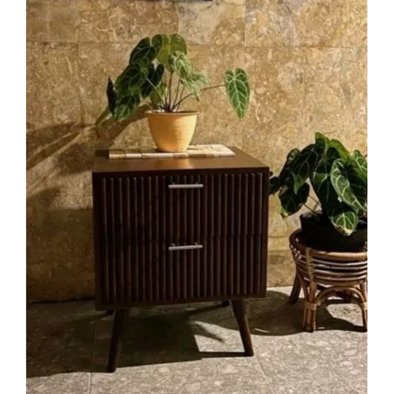 NAKAS KOTAK / beadside table nakas minimalis kayu jati murah