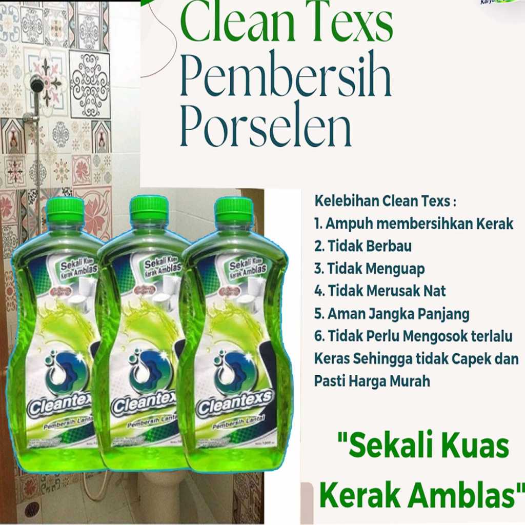 CLEAN-TEXS PEMBERSIH KERAMIK KAMAR MANDI