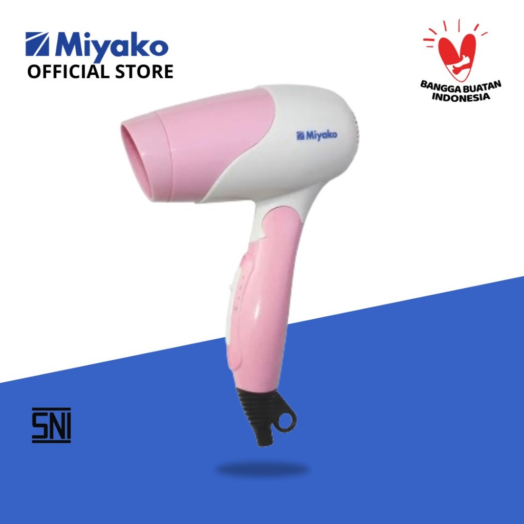 Hair Dryer Mini Miyako HD402P 400W Pink - Pengering Rambut