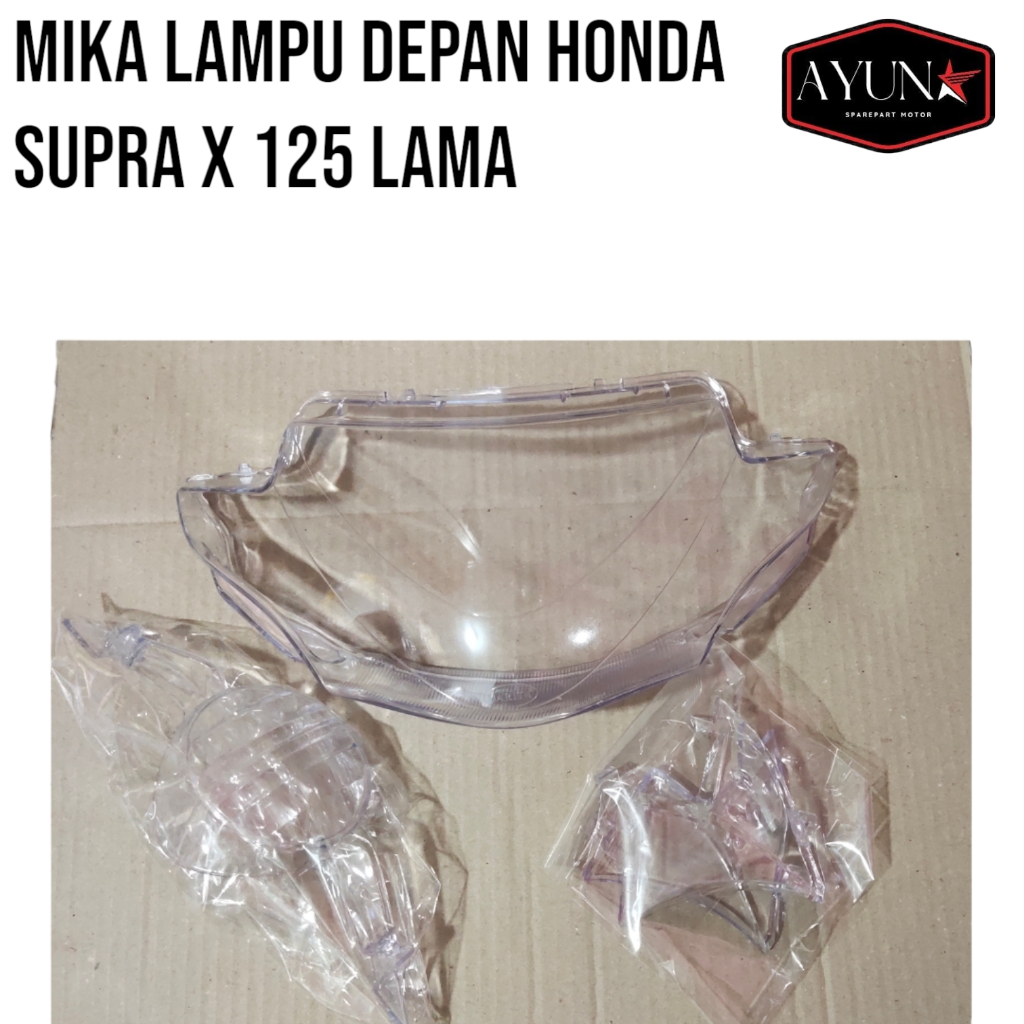 Mika kaca lampu depan honda supra x 125 mika lampu depan supra x 125 lama merk narita