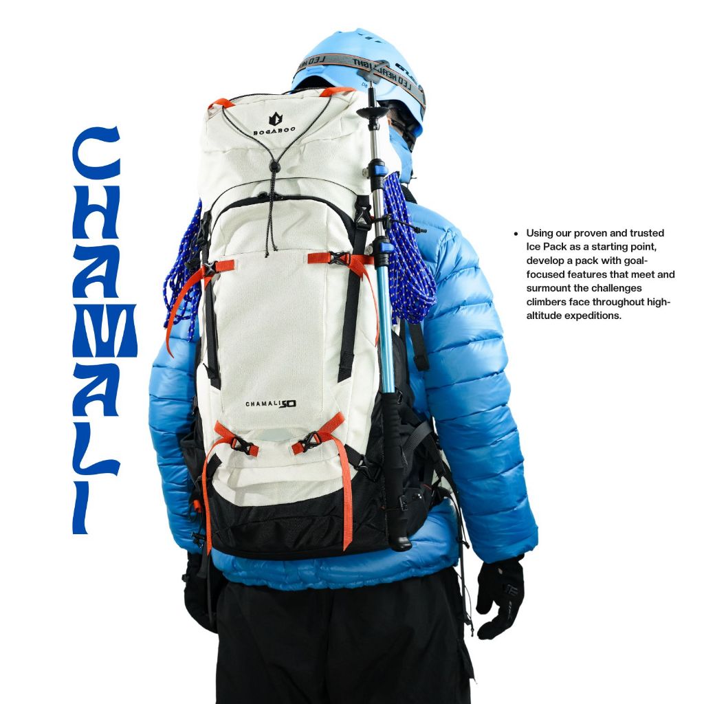BOGABOO CHAMALI 50 Liter -  Tas Gunung carrier Ultralight 50 L - Tas Keril BOGABOO Seri Chamali  50 