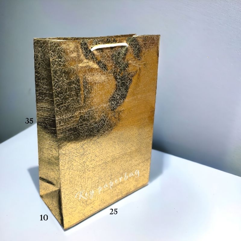 

Paper Bag Gold & Silver Laminasi Uk 25x35